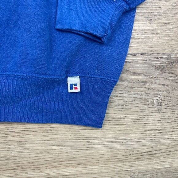 Vintage Russell Athletic Sweatshirt Mens Extra Large Blue 90s Crewneck Pullover - Picture 3 of 9